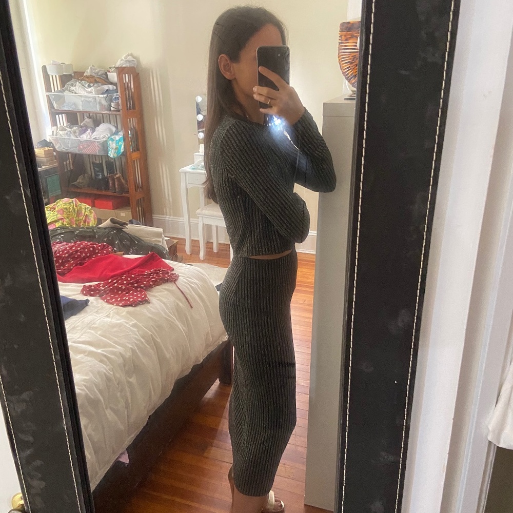 Two pieces shiny set